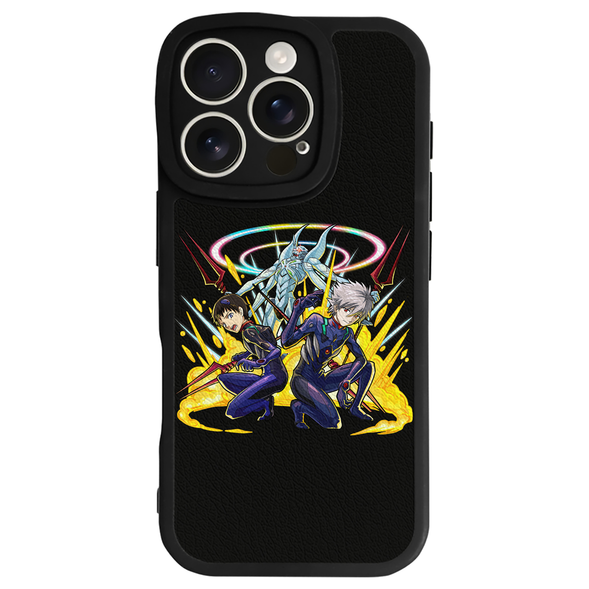 （画像用） EVA 新世紀エヴァンゲリオン 【iPhone 16シリーズ対応】シリコンスマホケース（レザー調） 材質：シリコン
